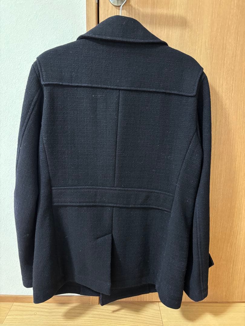 BURBERRY BLACK LABEL ネイビー ウールコート Lサイズ