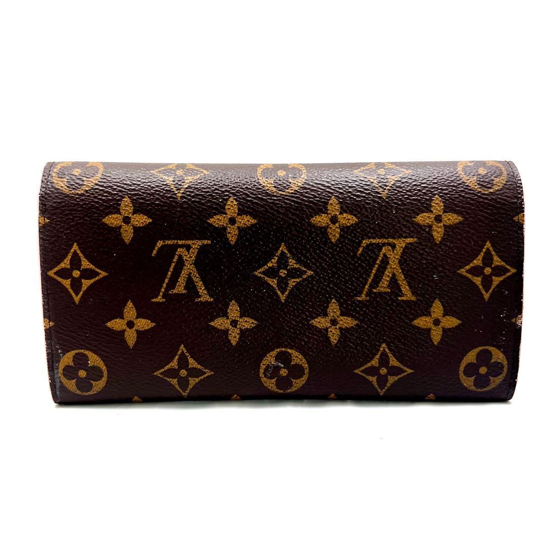 ルイヴィトン モノグラム フラワーチャーム ポルトフォイユ エミリー 長財布