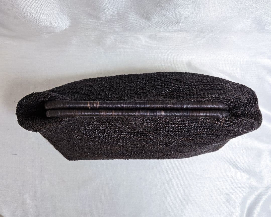 DEUXIEME CLASS A POINT ETC ラフィア クラッチ バッグ