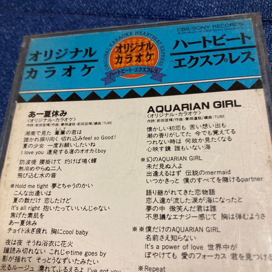 TUBE あー夏休み ハートビートオリジナルカラオケ　8センチ8cmシングルCD