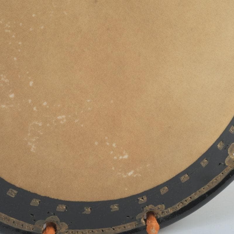 和楽器　和太鼓　締太鼓　梅竹蒔絵胴　台座付　V　9889A