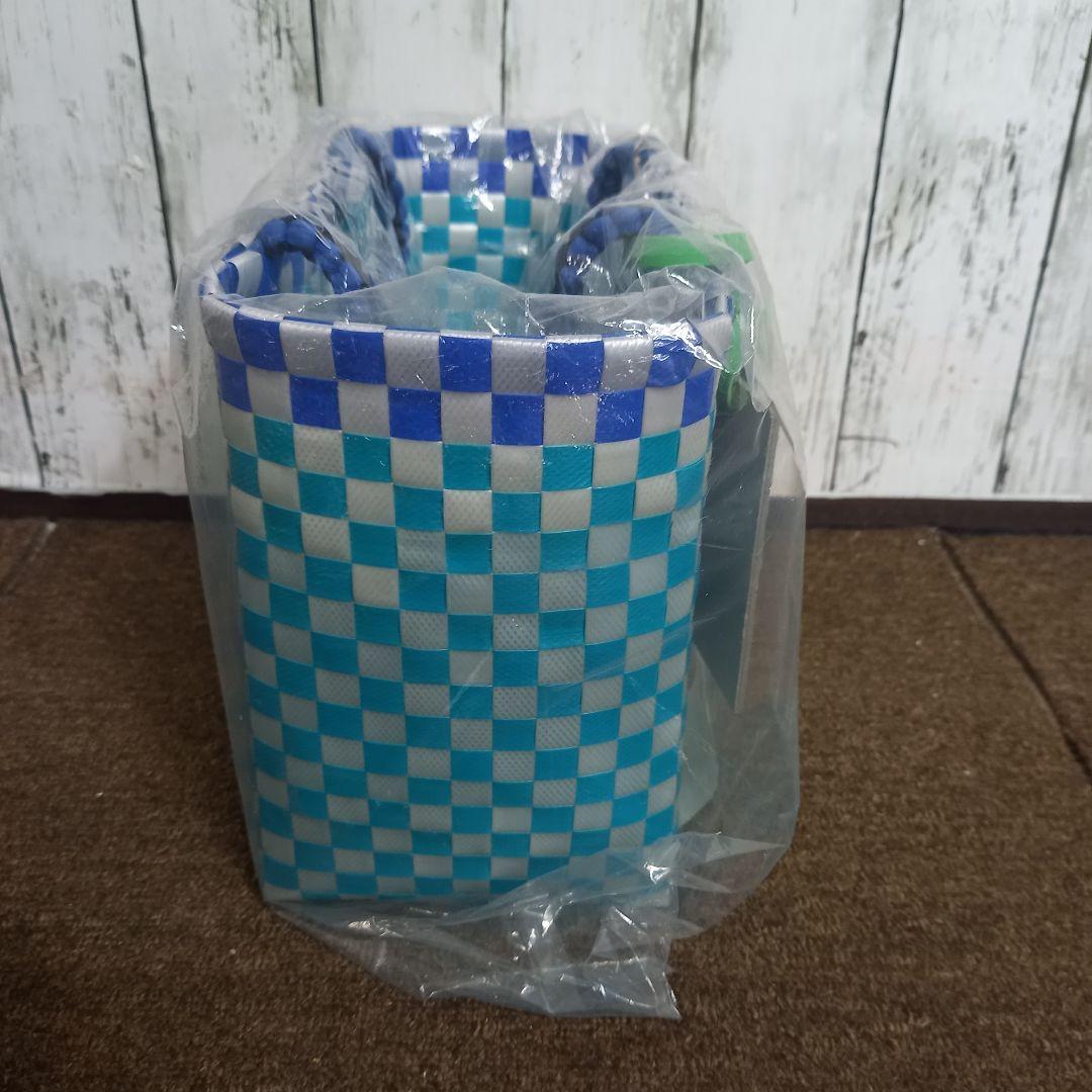 【新品】MARNI マルニ　ジャージーハンドルミニバスケット　ターコイズ　ブルー