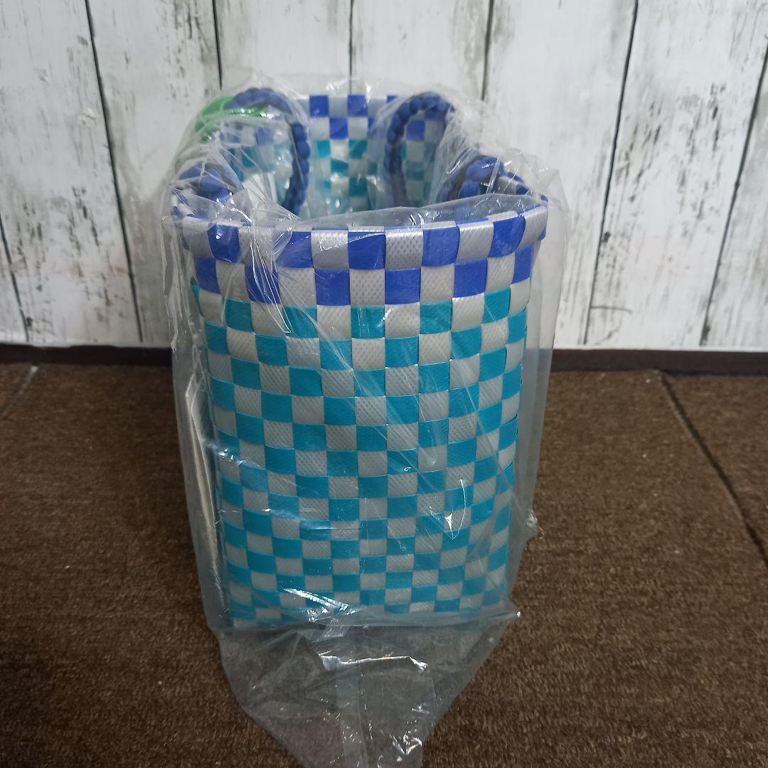 【新品】MARNI マルニ　ジャージーハンドルミニバスケット　ターコイズ　ブルー