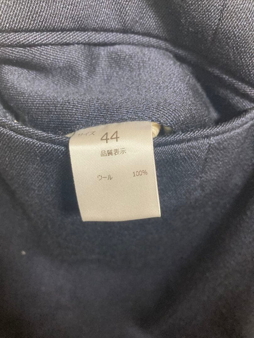 NEAT ウール ネイビー テーパードスラックス