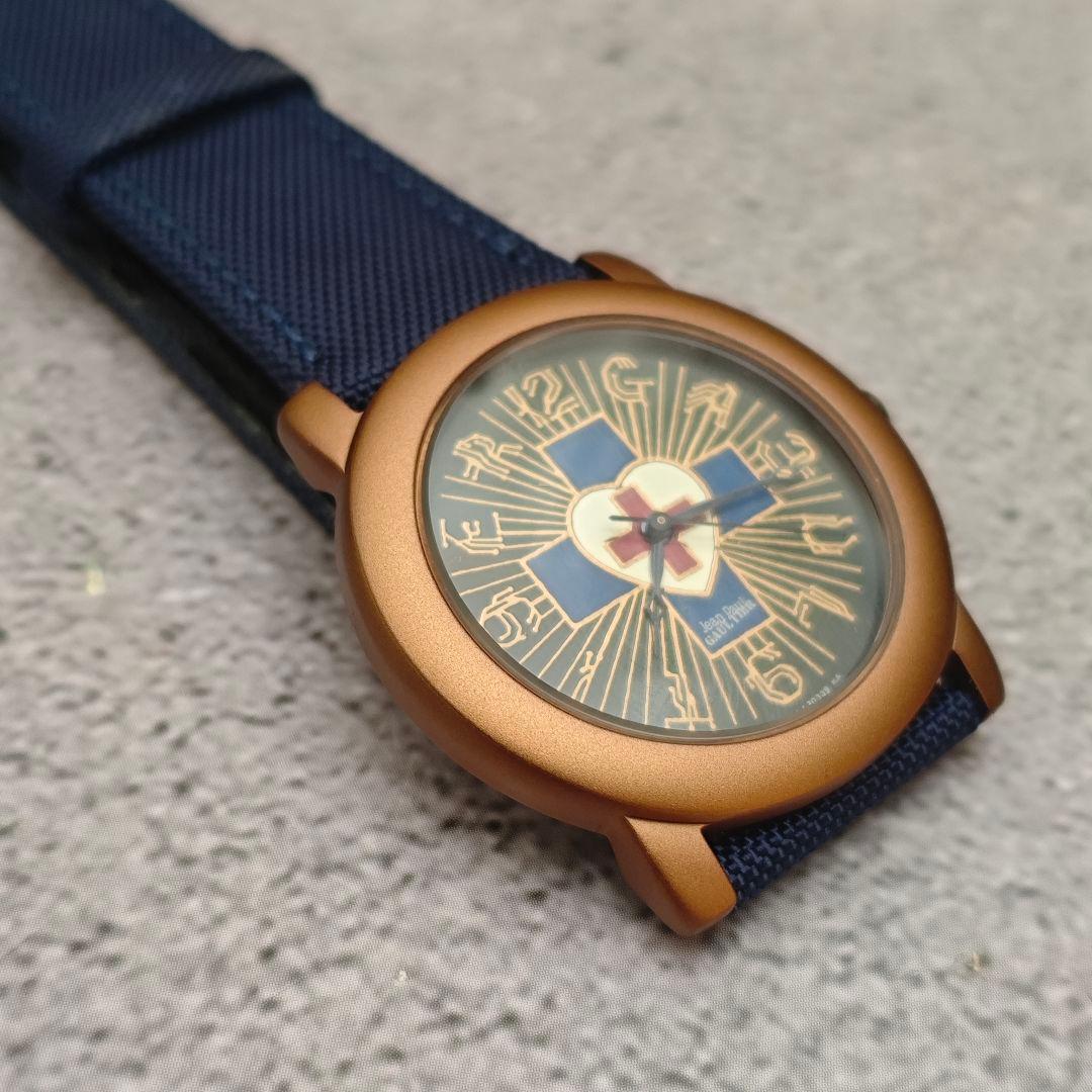 【ジャンク】ゴルチエ ハートクロス 腕時計 Jean Paul GAULTIER