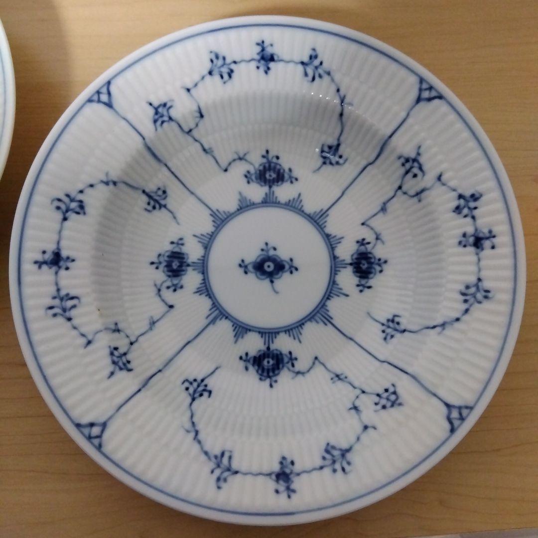 専用ロイヤルコペンハーゲン ブルーフルーテッド プレイン 深皿 21.5cm3枚