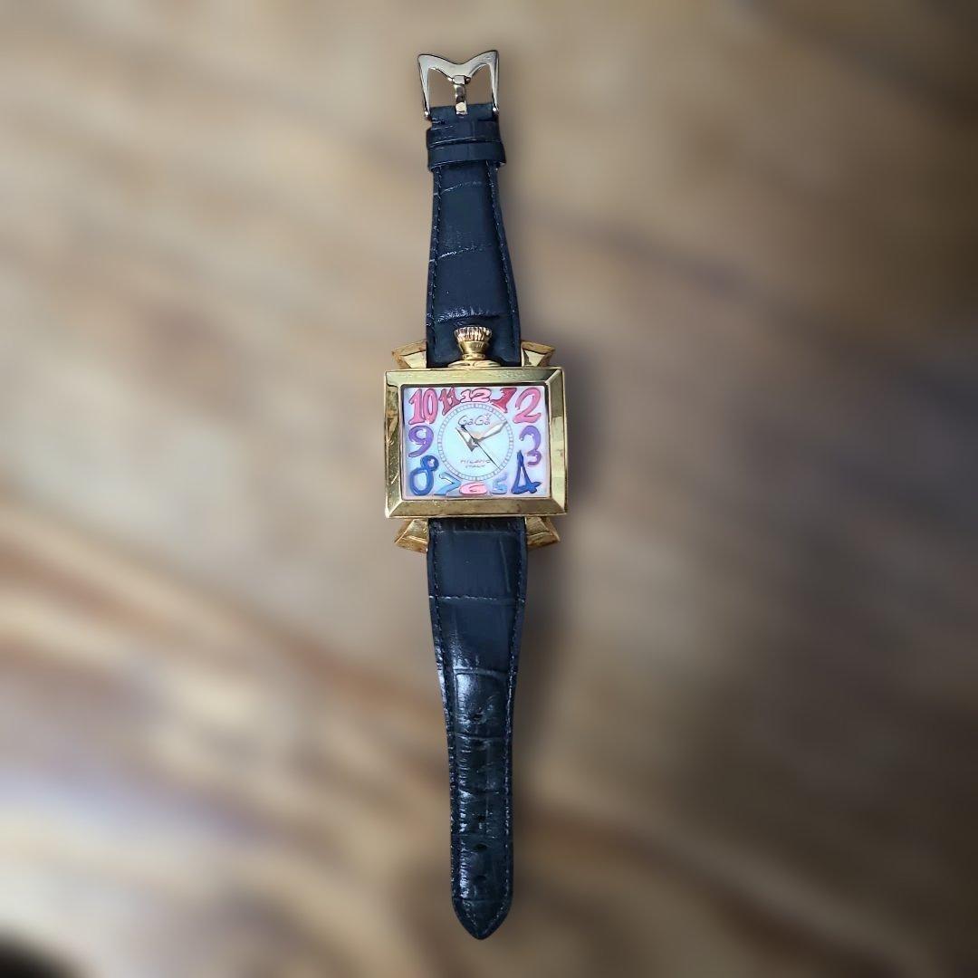 ガガミラノ　ナポレオーネ48ミリ　手巻き　ゴールド