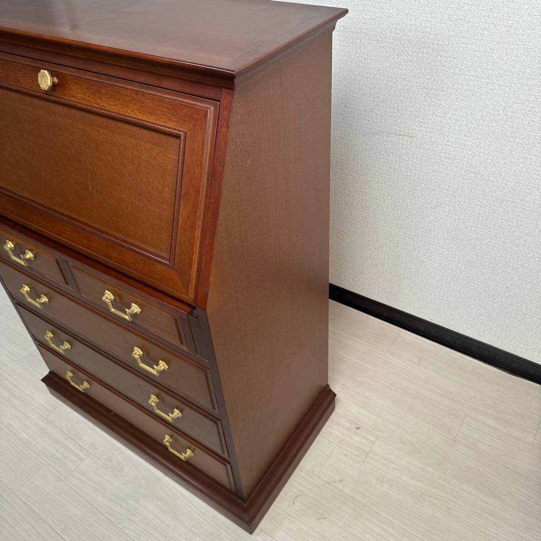 マルニ 地中海 ライティングビューロー デスク チェスト 引き出し 収納 i1※