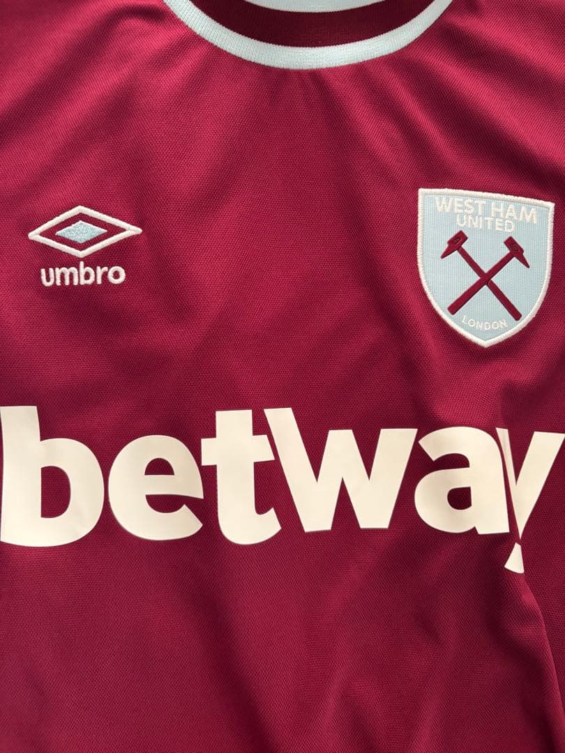 24-25/ウエストハム　長袖ホームキット