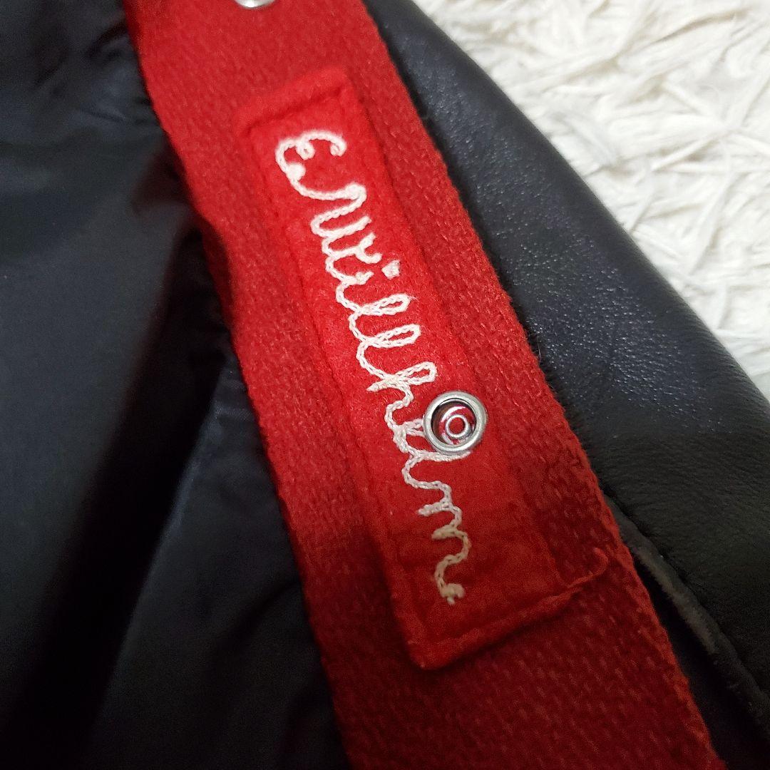 80s LARRY BLACK レザー ウール スタジャン USA製 42