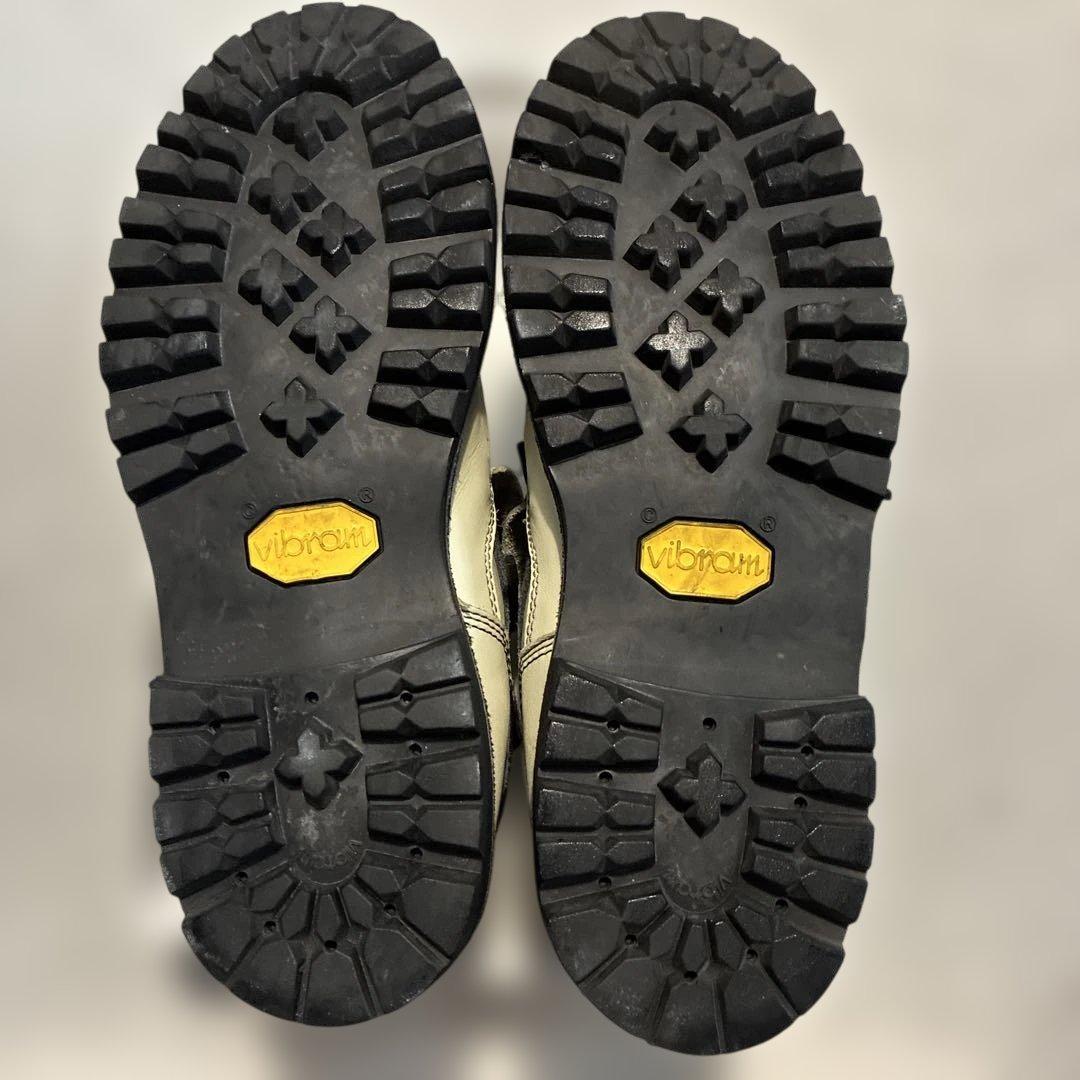 ハイカットブーツ 白/黒 レザー/スエード