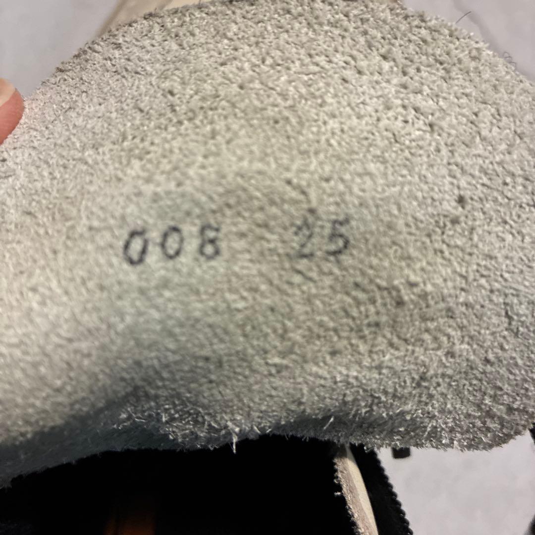 ハイカットブーツ 白/黒 レザー/スエード