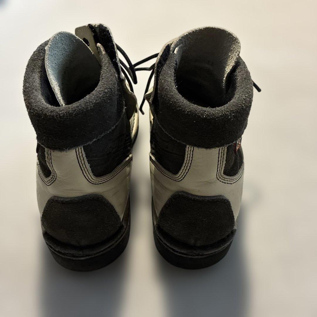 ハイカットブーツ 白/黒 レザー/スエード