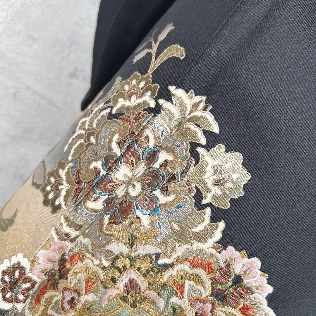 留袖　フルセット　黒留袖　ヤマト謹製　刺繍　豪華　作家物