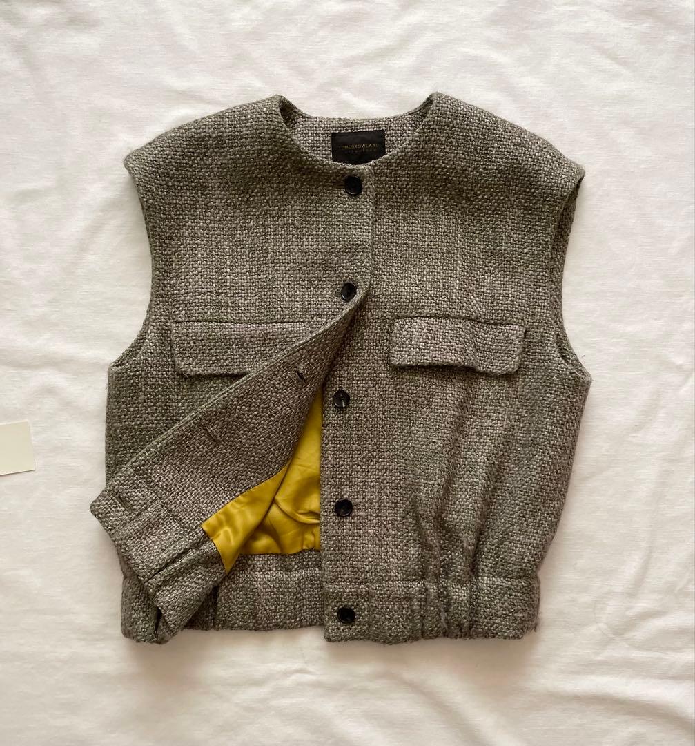 ルナルイ様 TOMORROWLAND ロービングツイード ノースリーブブルゾン