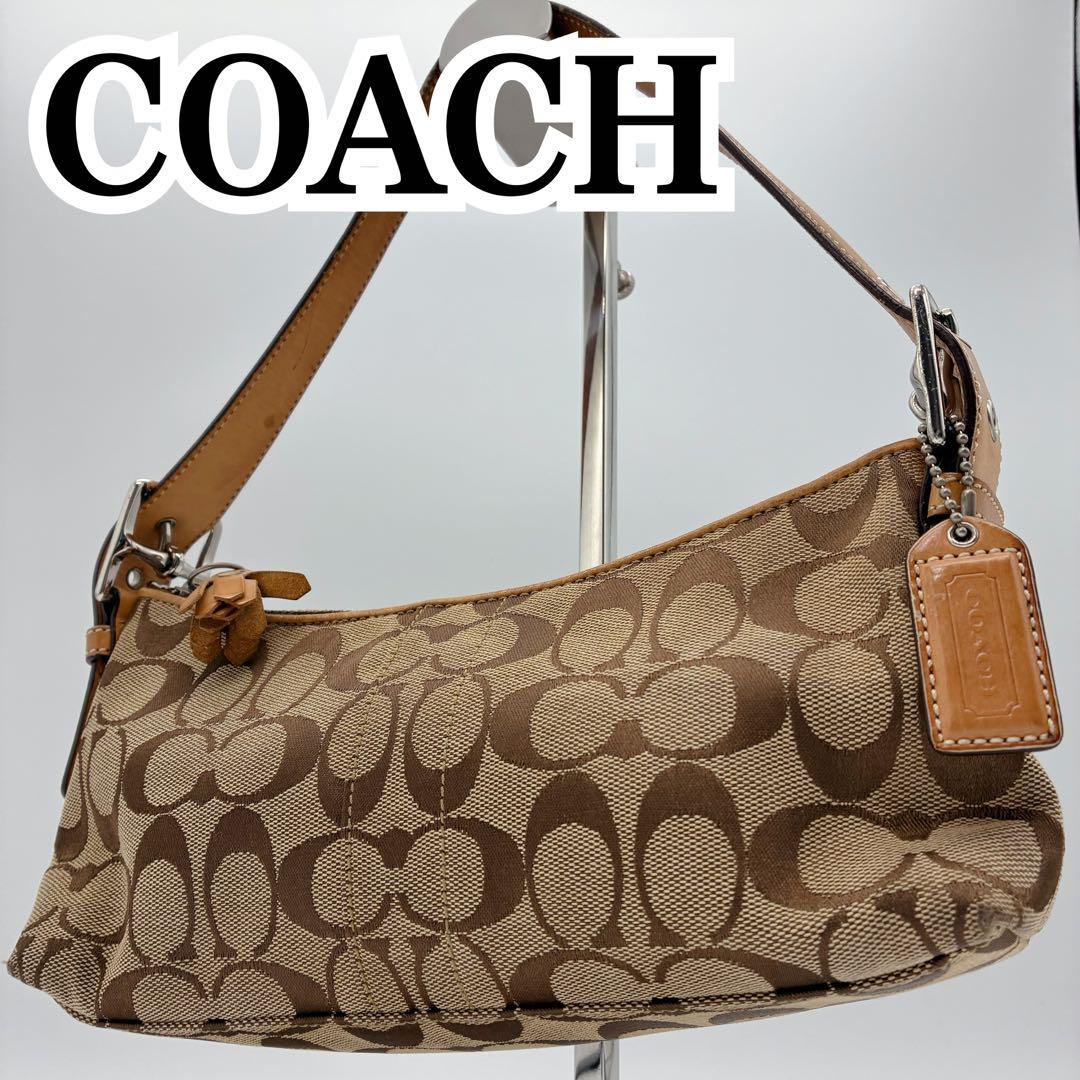 コーチ COACH ワンショルダー アクセサリーポーチ 肩掛け シグネチャー
