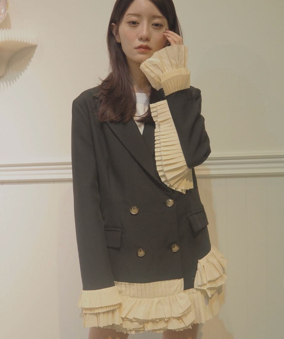 LA POMME petit （ラポミ プチ）プリンセスレースフリルジャケット