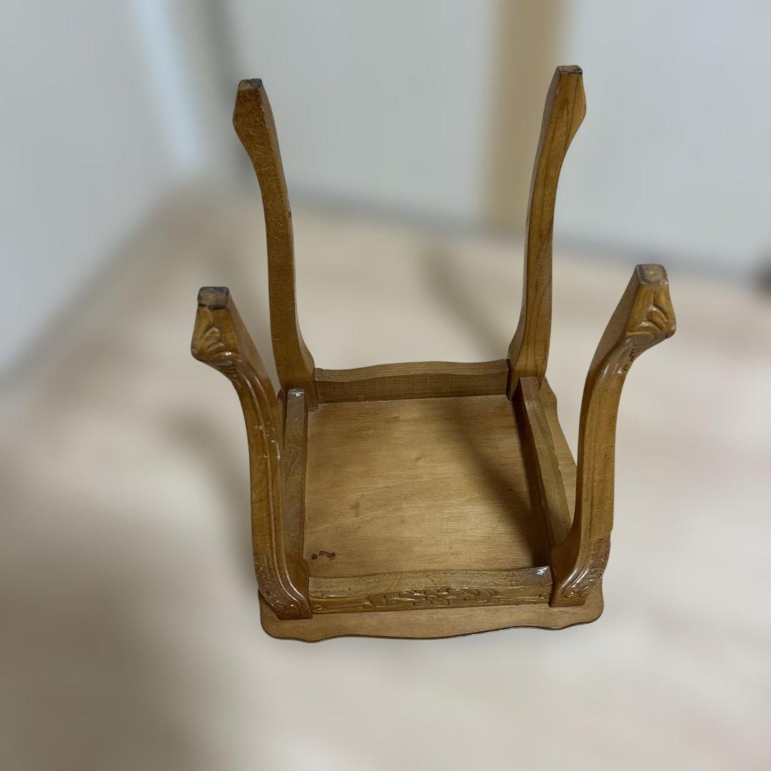 美品✨イタリア製　サイドテーブル　象嵌細工　猫脚　ネストテーブル　アンティーク