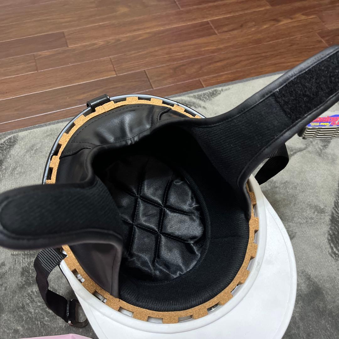 紫色 富士山 桜 半帽ヘルメット