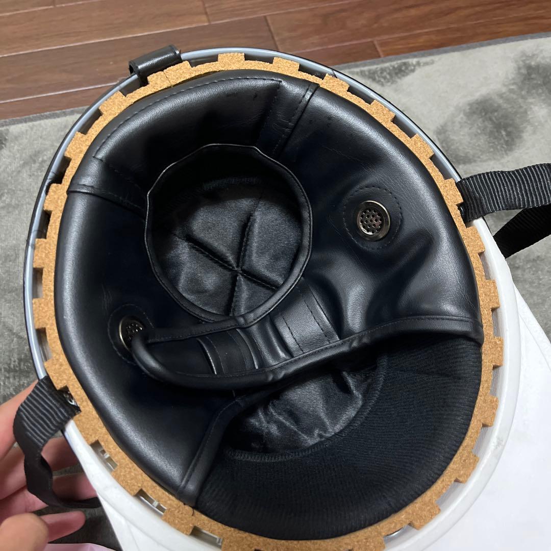 紫色 富士山 桜 半帽ヘルメット