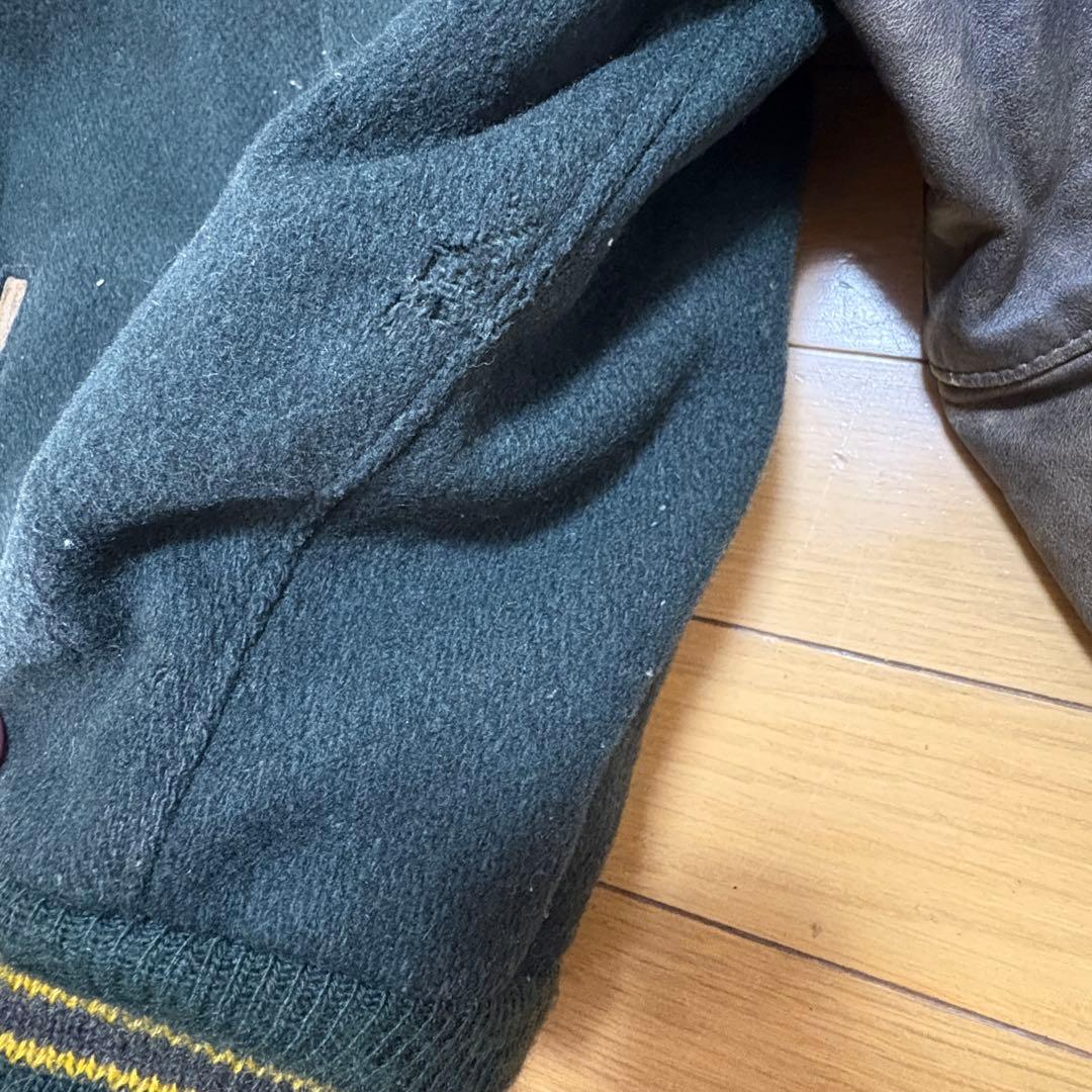 80s Golden Bear レザースタジャン ブラウン 革タグ 米国製