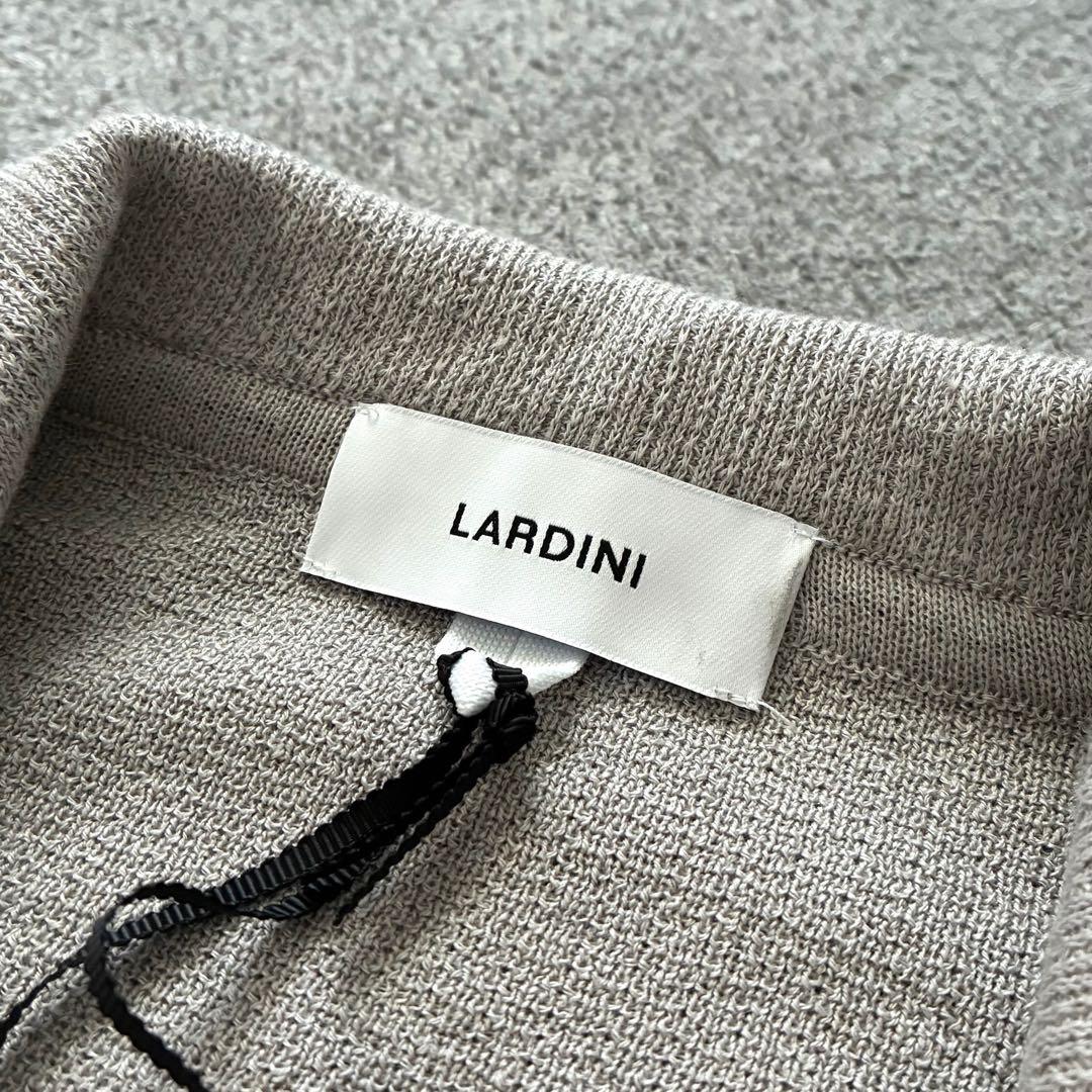 新品未使用 LARDINI 最高級ニットテーラードジャケット 麻綿 現行モデル