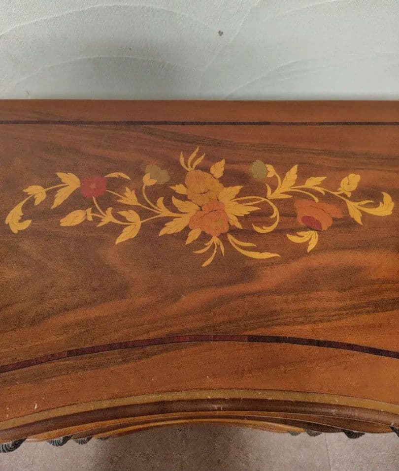 象嵌　チェスト　4段　猫脚