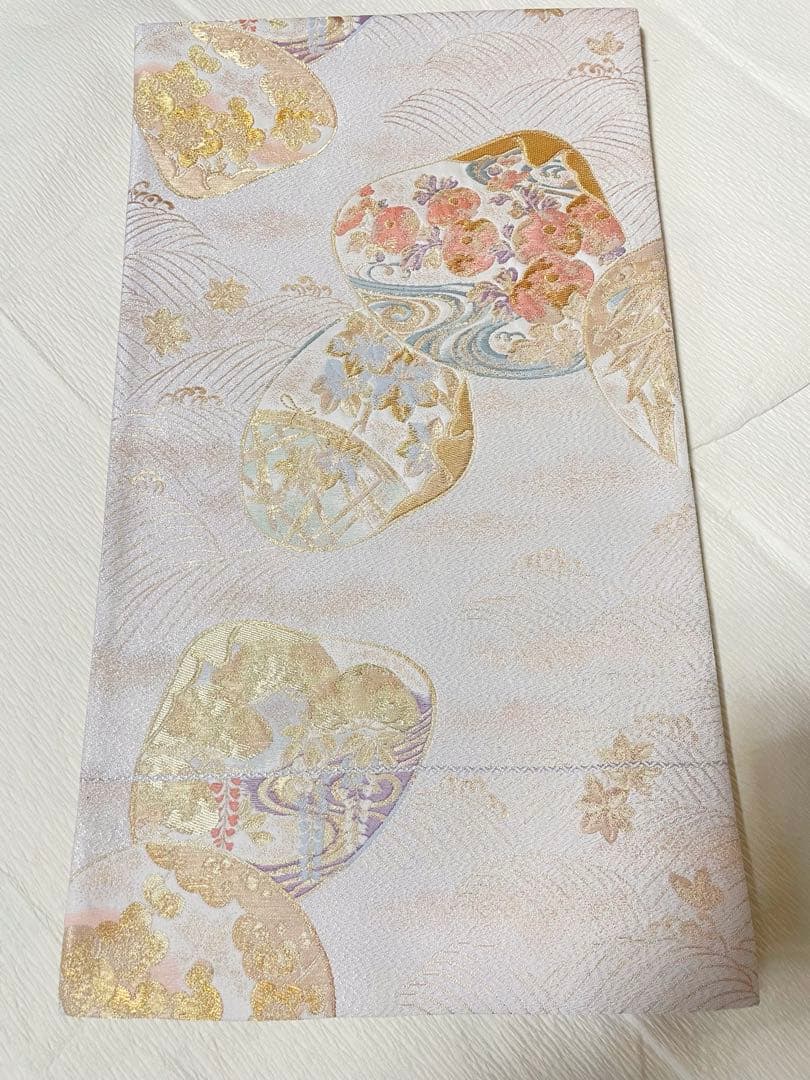 訪問着フルセット　辻ヶ花　金彩　丹後ちりめん　正絹　しつけ糸付　貝合わせ　結婚式