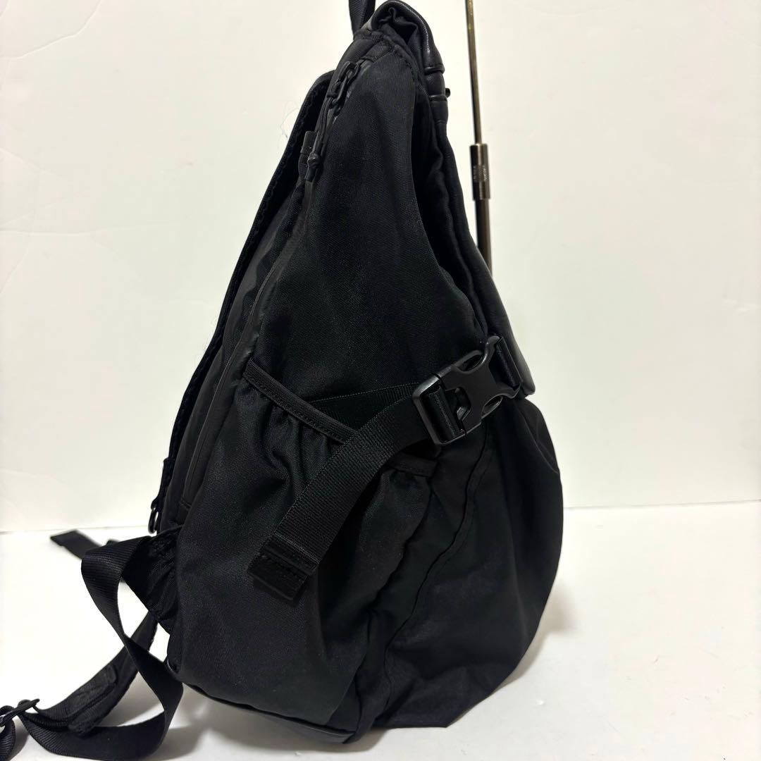 BURLAP OUTFITTER ear 撥水レザーコンビライトリュック　黒