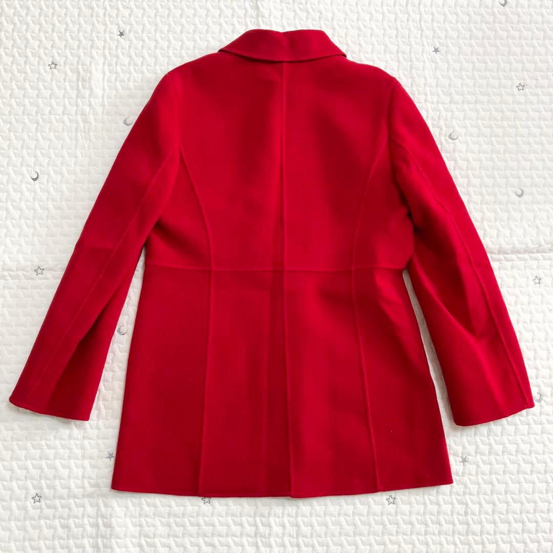 DAKS ダックス　毛100%コート　サイズ40 赤レッド