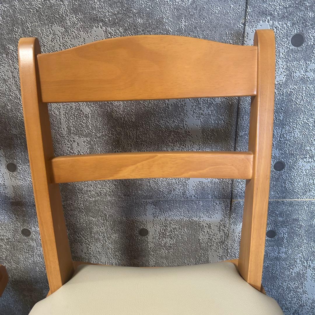 ココろん꧁ニトリ NITORI꧂回転式ダイニングチェア×4脚セット レザー