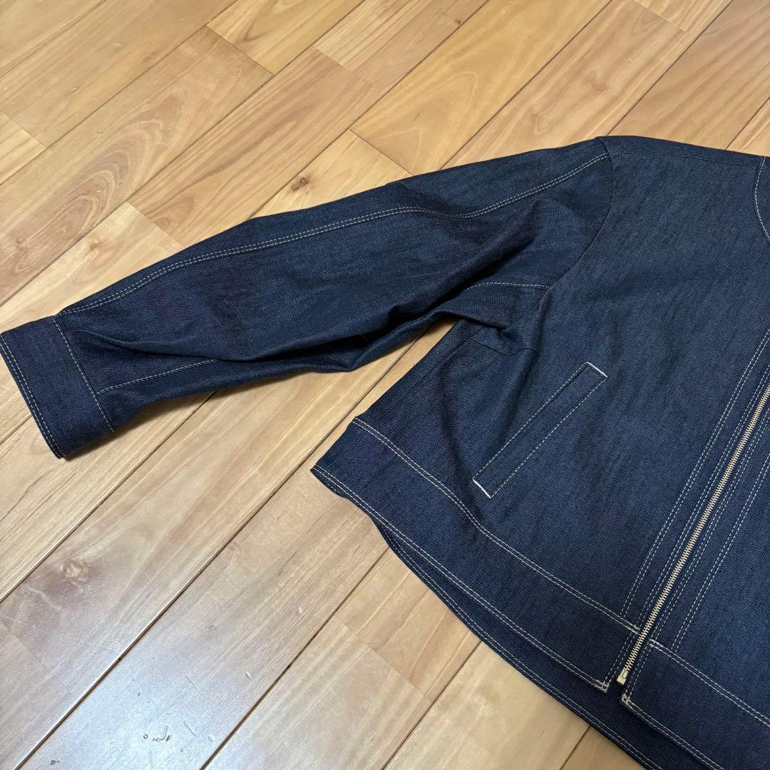 美品！ANAYI 2023 デニムライクジップアップ ジャケット38 定価５万