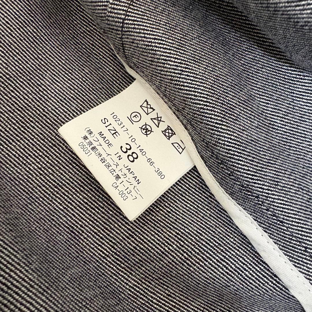 美品！ANAYI 2023 デニムライクジップアップ ジャケット38 定価５万