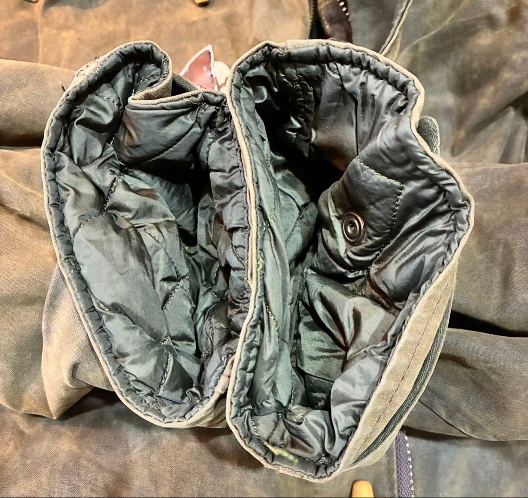 ビンテージ BABOUR バブアー オイルド ダッフルコート XL レアモデル