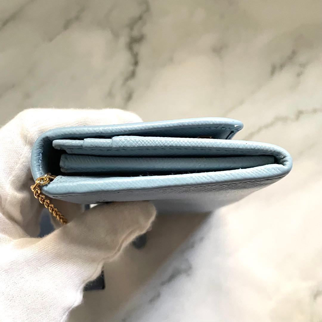 PRADA プラダ サフィアーノ　リボンフィオッコ　長財布　極美品0115-11