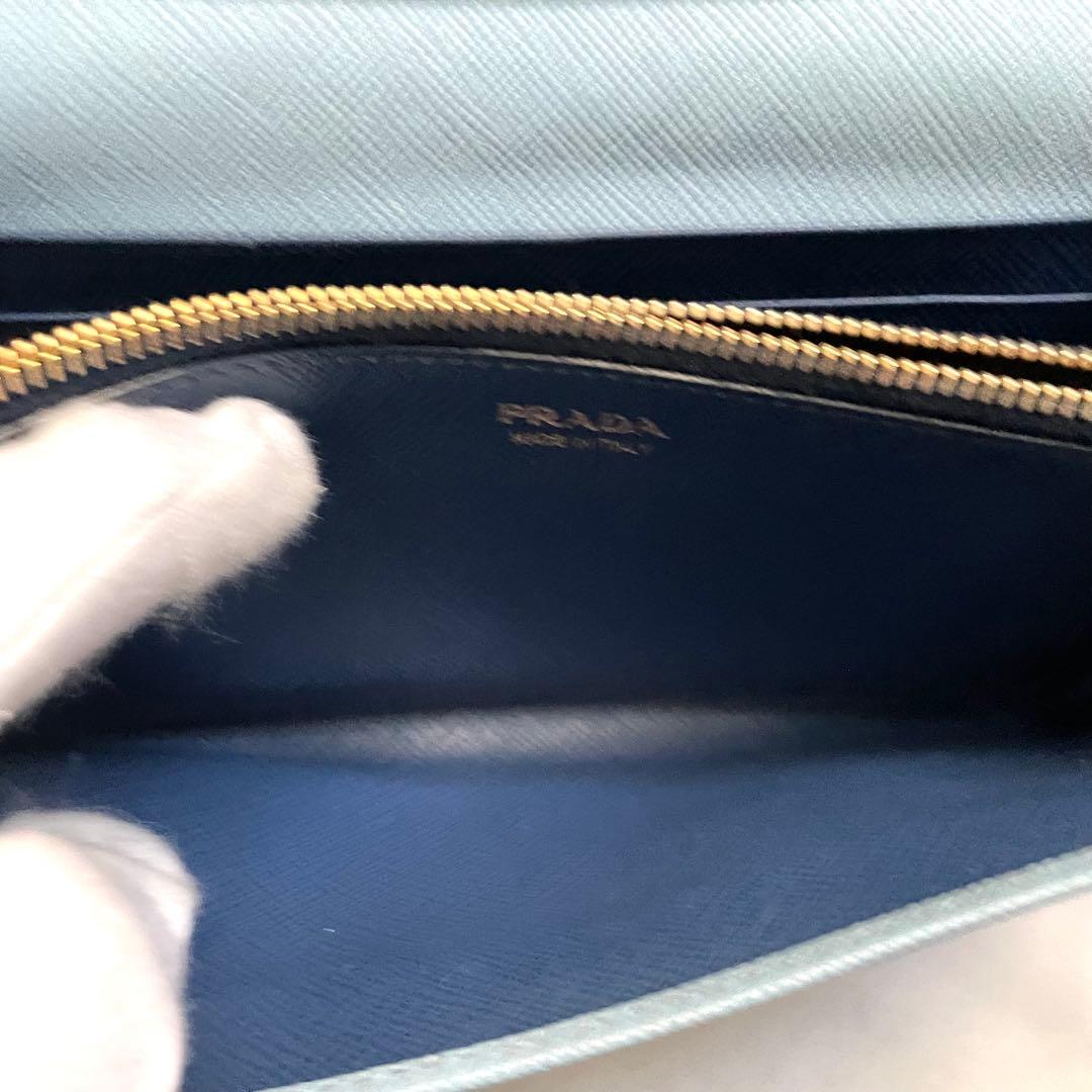 PRADA プラダ サフィアーノ　リボンフィオッコ　長財布　極美品0115-11