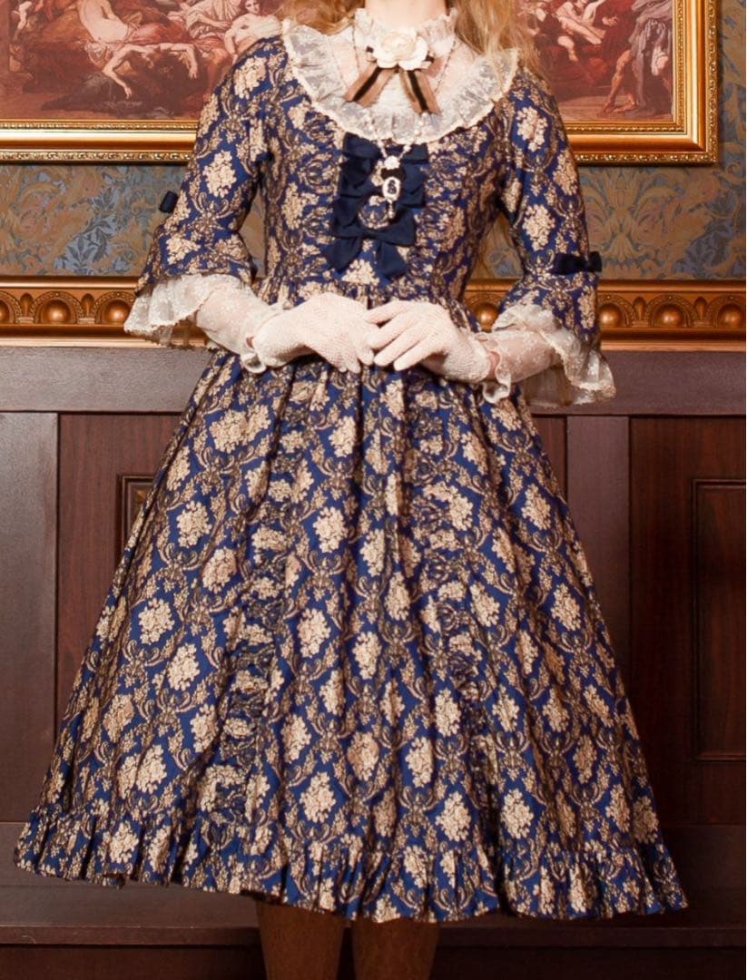 victorianmaiden ヴェルサイユリボンドレス　ダマスクキャット