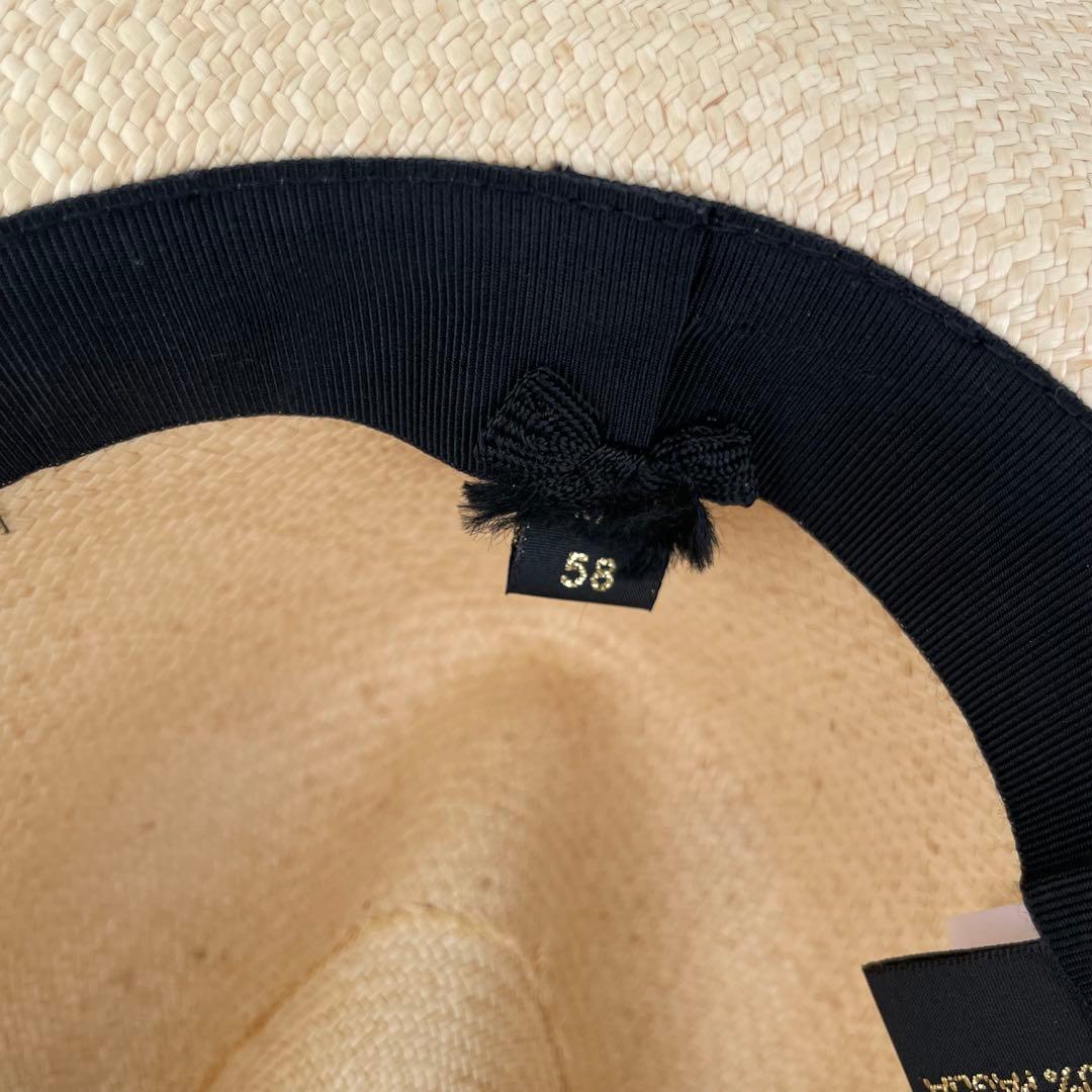 ボルサリーノ　パナマハット　58　ナチュラル　イタリア製