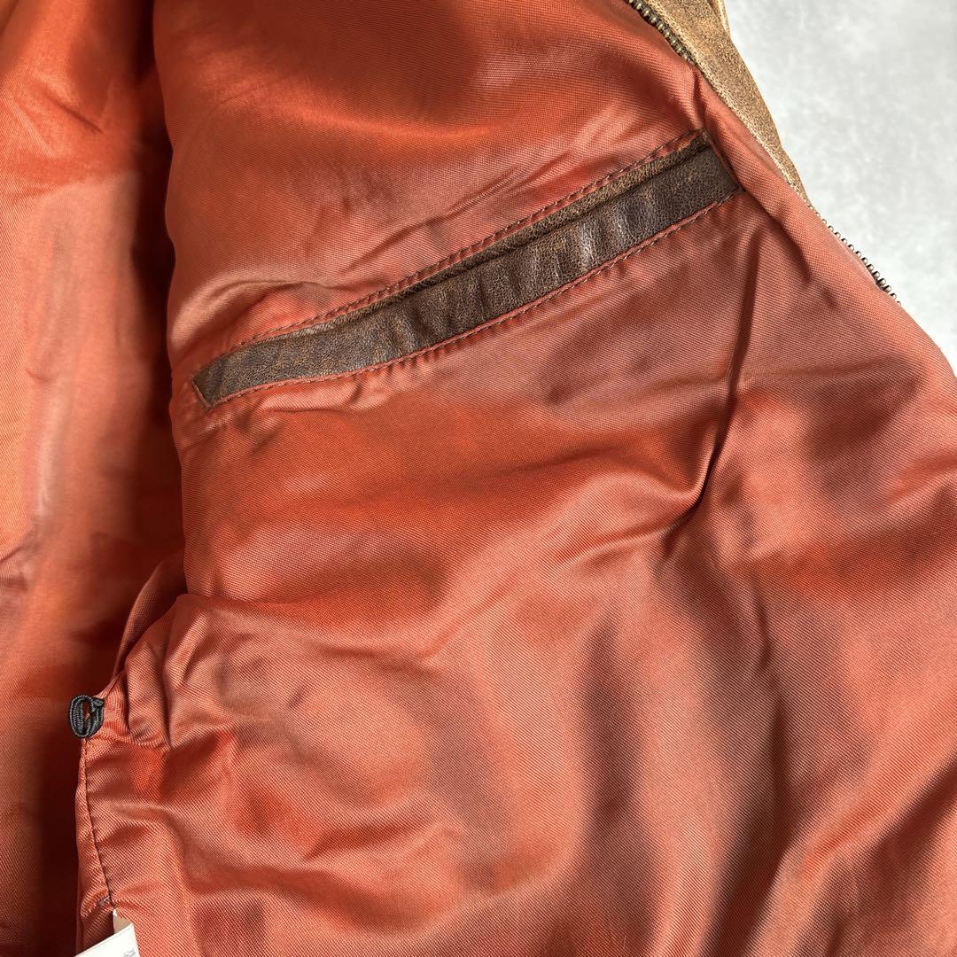 G-1シープスキンレザージャケットフライトジャケットジップアップブルゾン4way