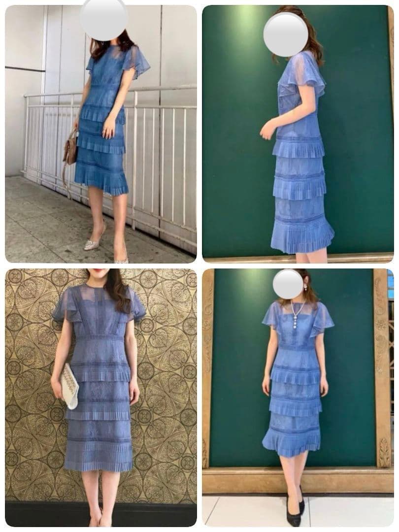 GRACE CONTINENTAL♡レイヤードレースタイトワンピース36