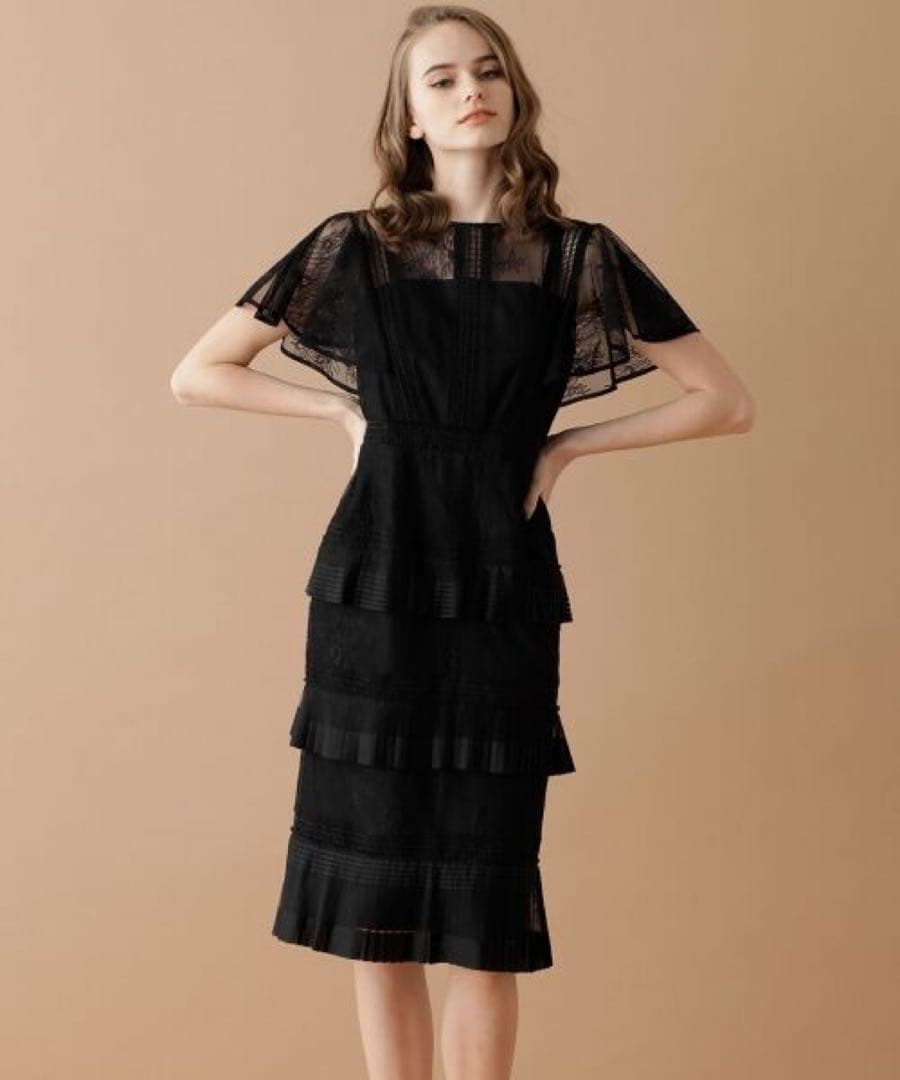 GRACE CONTINENTAL♡レイヤードレースタイトワンピース36