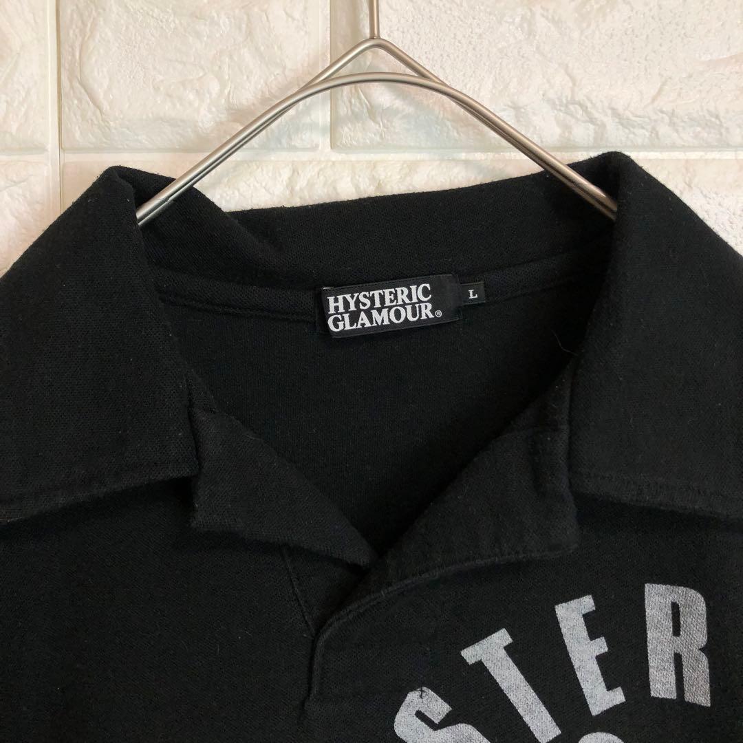 【スカル】HYSTERIC GLAMOUR ポロシャツ 黒 L