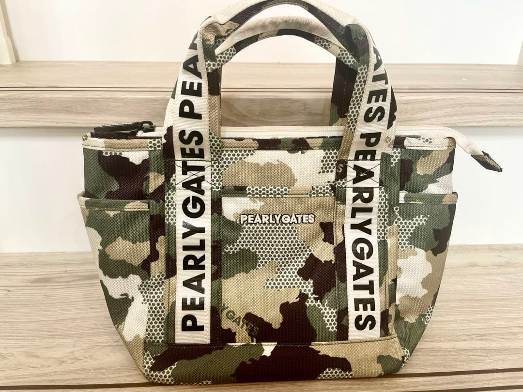 PEARLY GATES 迷彩バッグ カートバッグ　ラウンドバッグ
