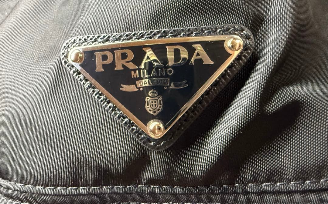 【美品】PRADA バケットハット Mサイズ ブラック