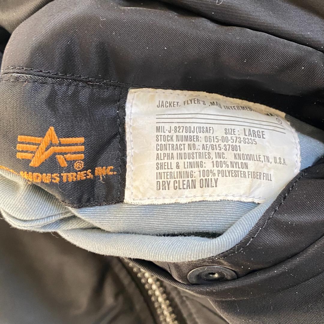 ⭐︎美品⭐︎アルファ Alpha MA-1 フライトジャケット L 黒