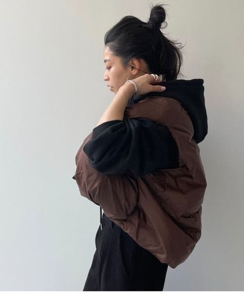 egg down vest / エッグショートダウンベスト ブラウン