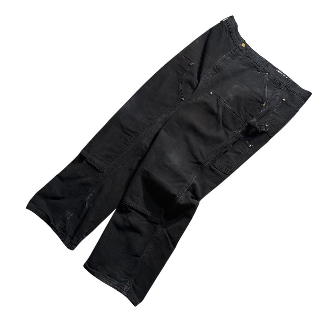 カーハート USA製 ダブルニーペインターパンツ ダック 黒 ビンテージ 00s