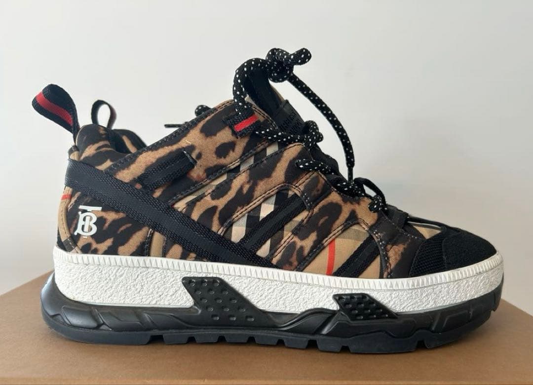 BURBERRY バーバリー　TBロゴ レオパード　スニーカー　メンズ