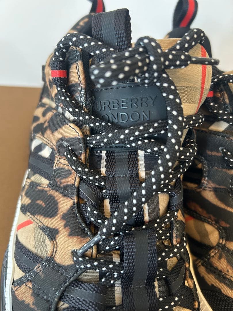 BURBERRY バーバリー　TBロゴ レオパード　スニーカー　メンズ