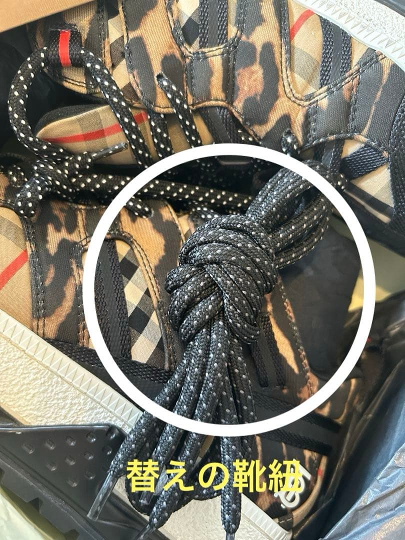 BURBERRY バーバリー　TBロゴ レオパード　スニーカー　メンズ